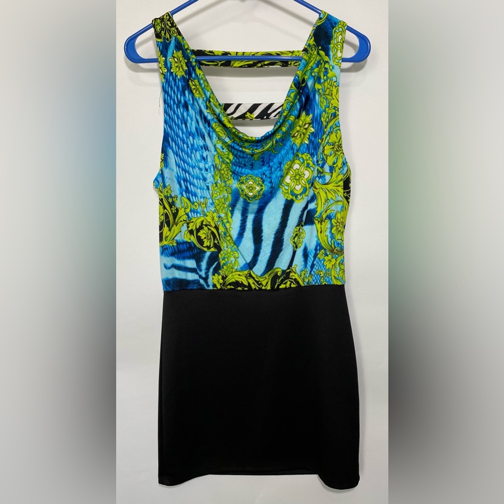 Body Central Black and Blue Mini Dress, Perfect for a night out!